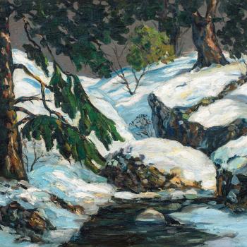 Catskill Winter Stream by Walter Koeniger, c1925