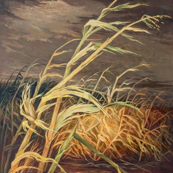 Autumn Wind (Cornstalks) by Jenne Magafan, 1942