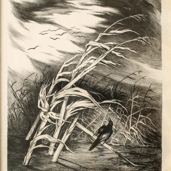 Cornstalks by Jenne Magafan, 1942