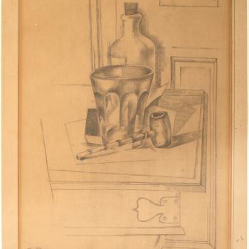 Still Life with Glass and Pipe by Henry Lee McFee, c1919