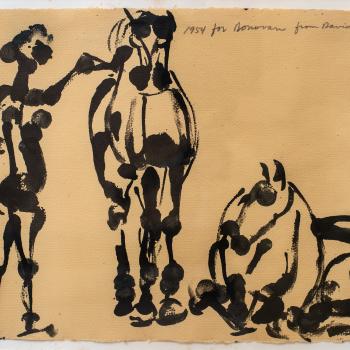 Horses and Figure (Don Quixote) by David Smith, 1954