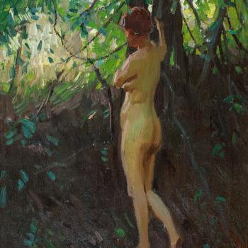 Woodland Nude by Dewing Woodward, c1915