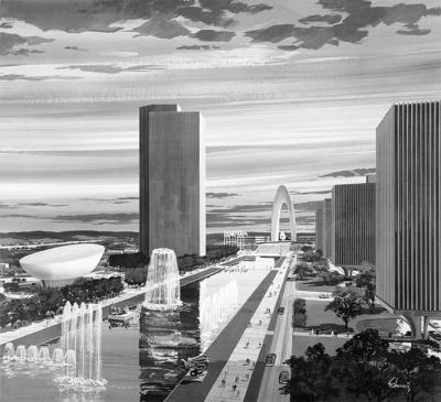 Empire State Plaza planning sketch