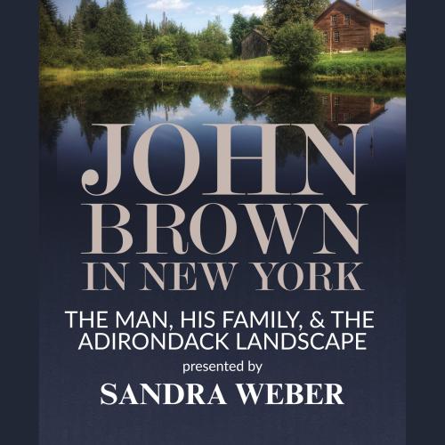 John Brown in New York book cover with image of a red barn in front of a scenic lake 