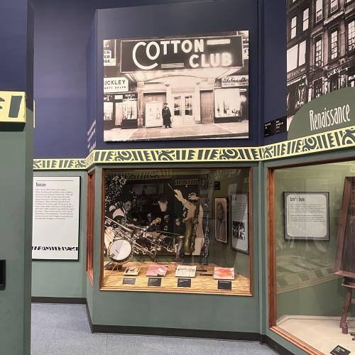 gallery view of the Harlem Renaissance exhibit feature