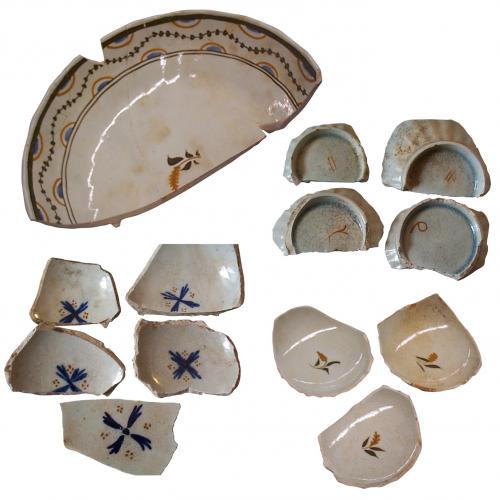 Examples of Pottery sherds 