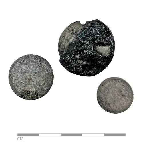 Three Mexican Coins from 18th Century New York