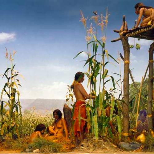 The Three Sisters Diorama at the NYSM