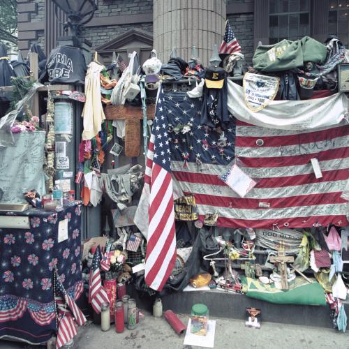 objects of response left at Ground Zero