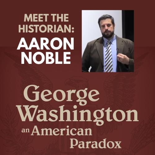 title text with photo of Aaron Noble