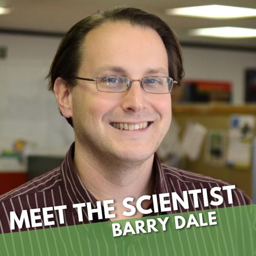 Photo of Barry Dale with title text