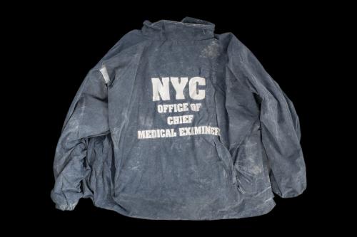 A windbreaker worn by forensic specialist Brian Gestring is among new artifacts that will be on display at the New York State Museum.