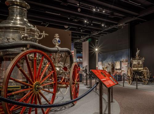 Fire Engine Hall Gallery including Ceremonial Parade Carriage