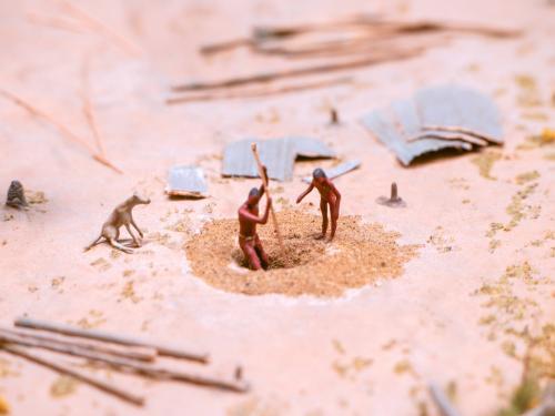 Haudenosaunee Village Model - Villagers Working