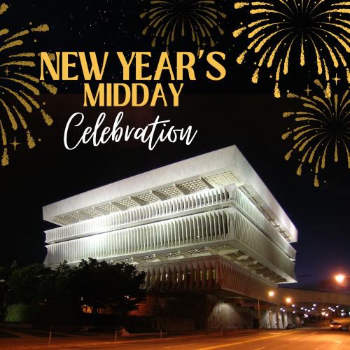 NYSM with fireworks at night