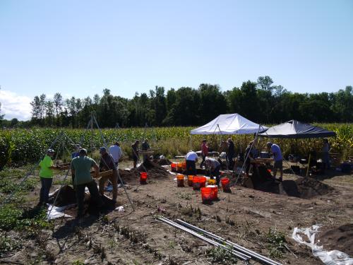 Block excavations at the OPS Site, September 13, 2018