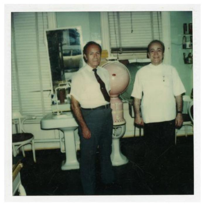 At work in the Gutierrez Barbershop