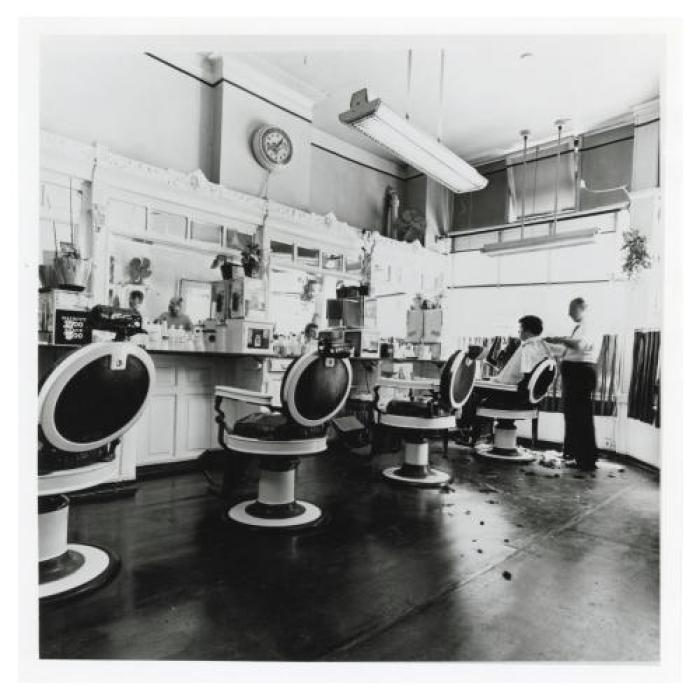 Gutierrez Barber Shop, interior