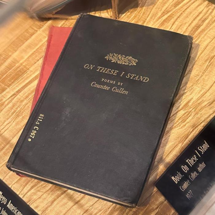 Book, "On There I Stand" by Countee Cullen