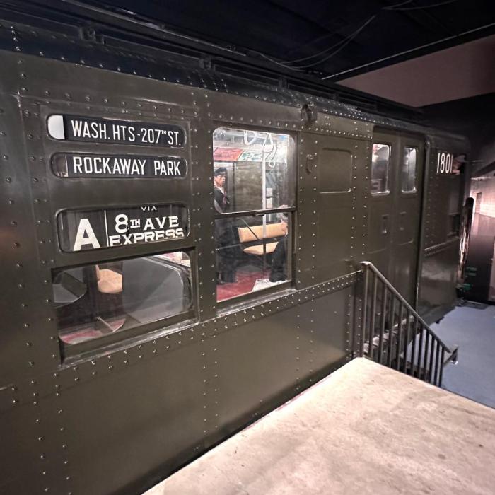 Exterior of a commuter train 