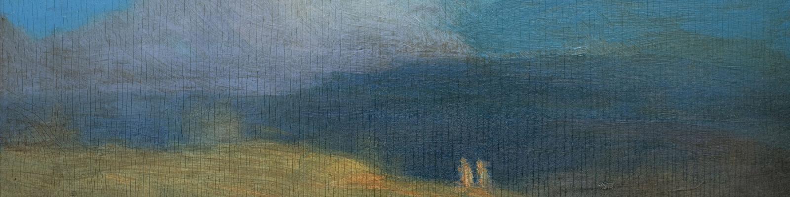 Tonalism Banner - detail from Evening Travelers