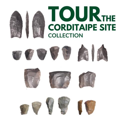 title text with photos of a variety of projectile points